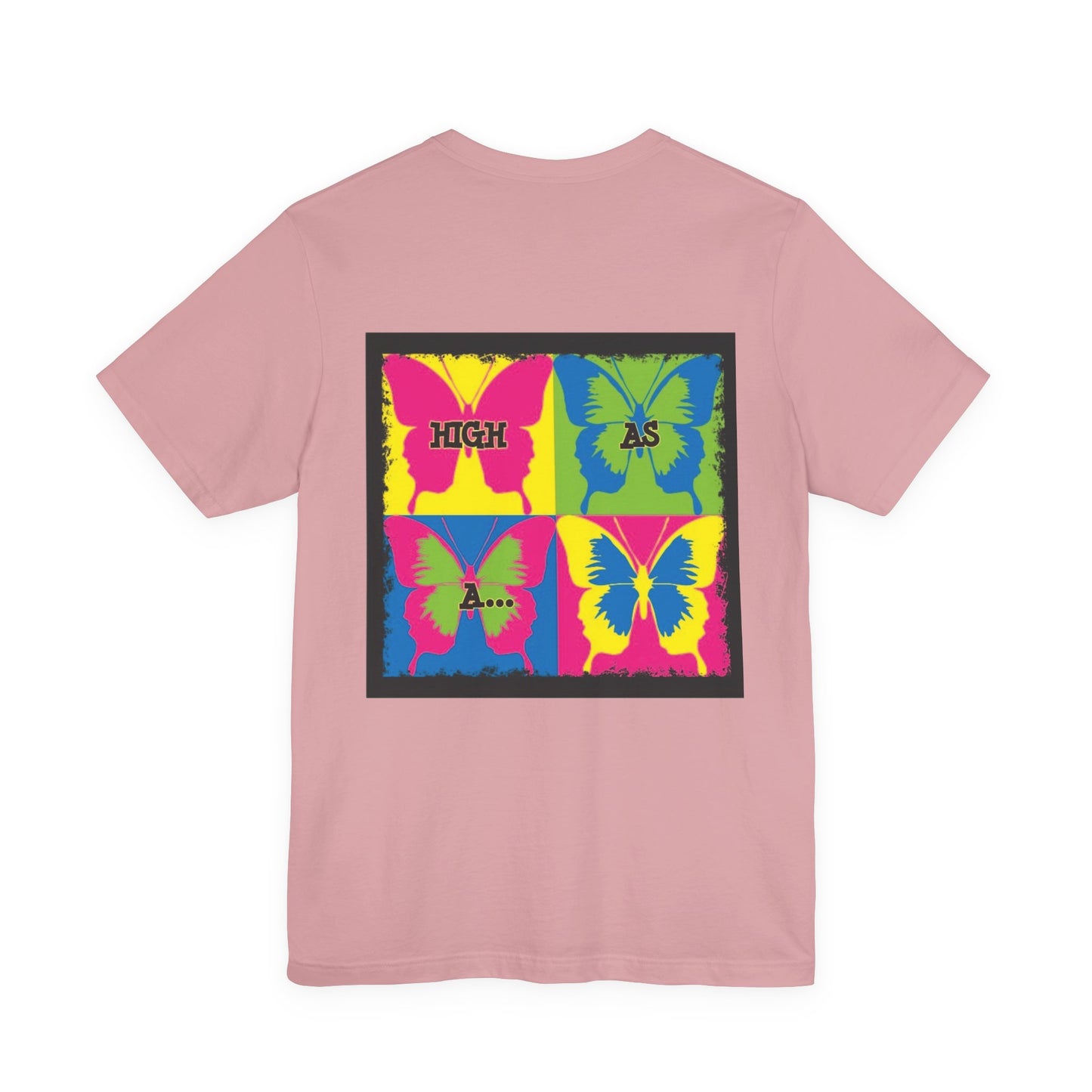 Stoner Girl  Pop Art T-Shirt — "High As Butterflies" Graphic Tee