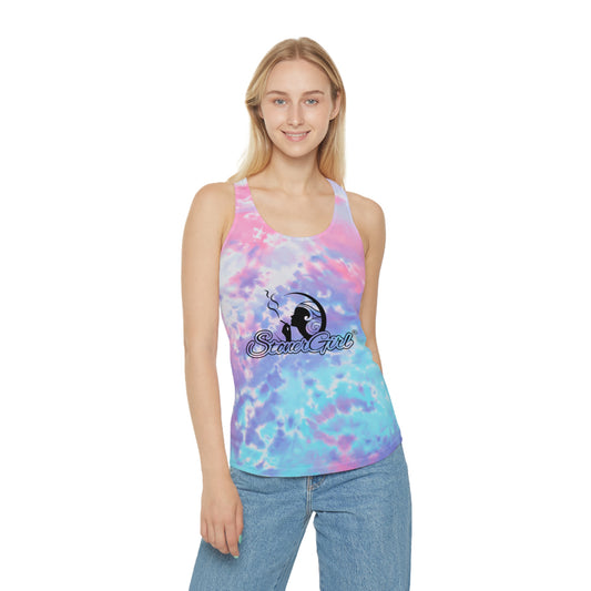 Stoner Girl Tie Dye Racerback Tank Top