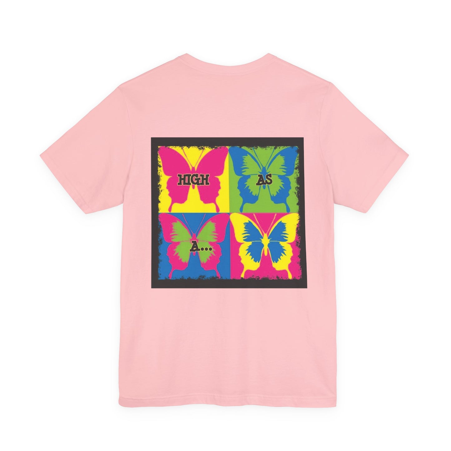 Stoner Girl  Pop Art T-Shirt — "High As Butterflies" Graphic Tee
